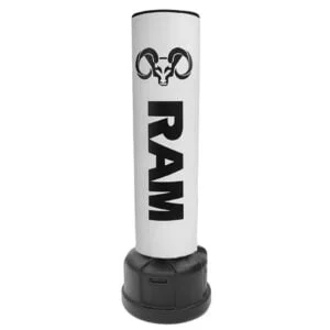 Witte bokspaal / staande bokszak van RAM.