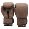Retro leren kickbokshandschoenen van RAM figthing gear.