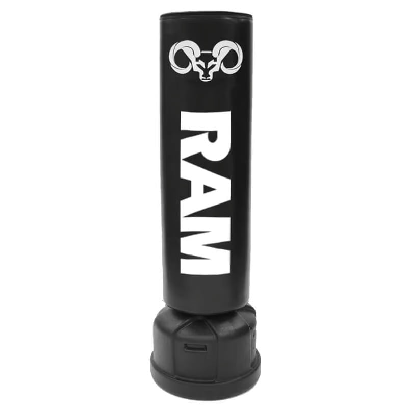 RAM O2 XL Staande Bokszak / Bokspaal Zwart Zwarte extra brede bokspaal van RAM.
